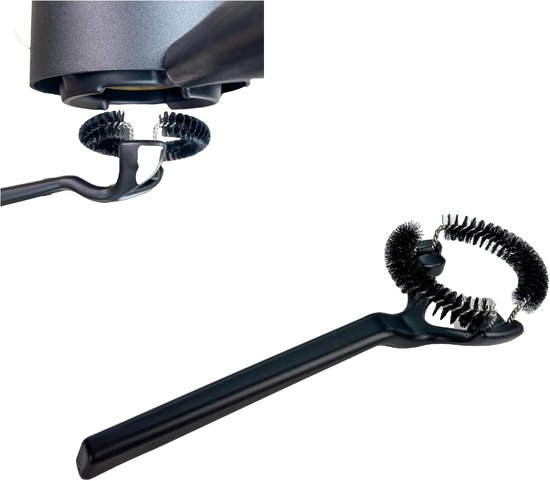 2-teiliges Reinigungsset Für Espressomaschinen, Passend Für 58-mm-brühgruppen, Abnehmbare 360°-nylon-reinigungsborsten