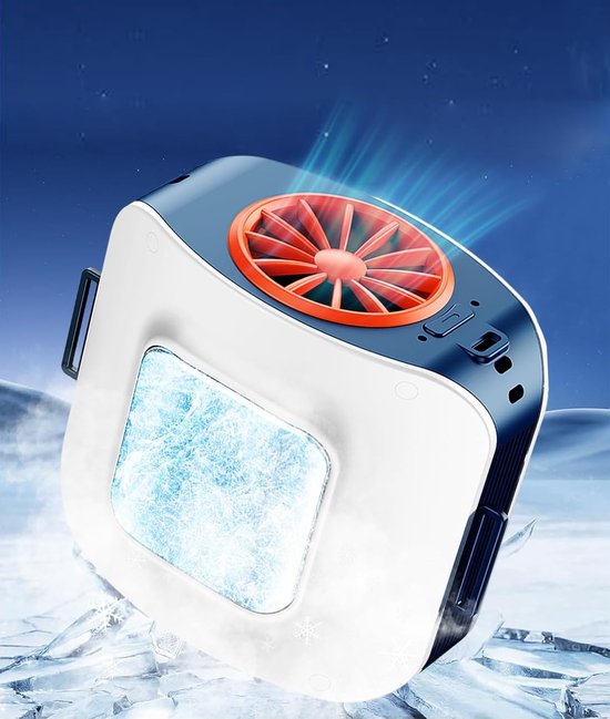 Tragbarer Hemdventilator Mit Kühlplatte, Hüft- Und Nackenventilator, 10000 Mah, Usb-aufladbar, Mini-tragbare Hüftklimaanlage, 14000 U/min