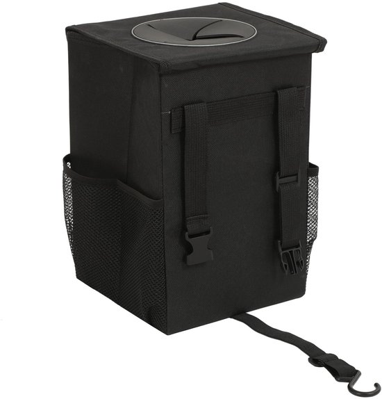 Mülleimer Mit Deckel Fürs Auto，hängender Mülleimer Mit Aufbewahrungstaschen，auslaufsicherer Auto-organizer，wasserdichter Mülleimer Fürs Auto