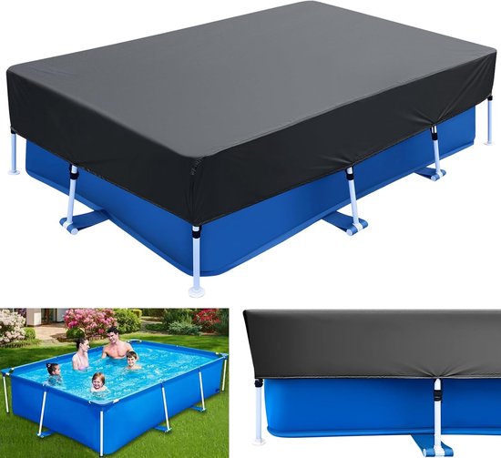 Rechteckige Solar-poolabdeckung – 260 X 170 Cm Faltbare Abdeckung Für Aufstellpools