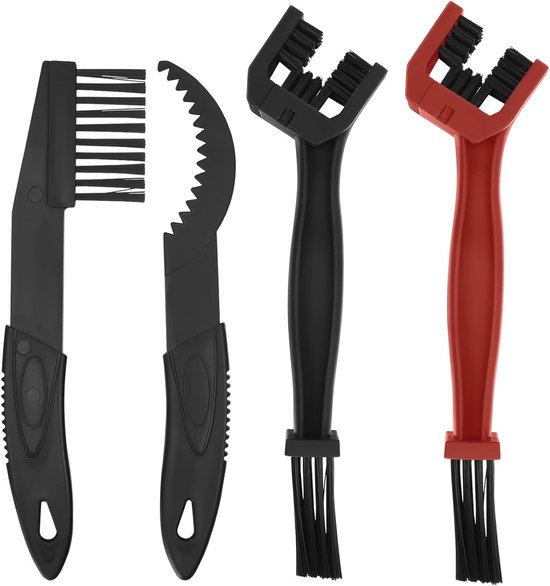 Set Mit 4 Reinigungsbürsten Für Fahrrad- Und Motorradketten – Effektiver Kettenreiniger Für Mtb, Mountainbike Und Motorrad