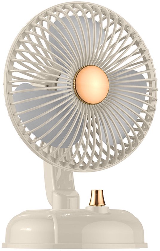 Oszillierender Retro-tischventilator Aus Metall，verstellbarer Neigungswinkel Des Ventilatorkopfes，leiser Betrieb Mit Vier Geschwindigkeitsstufen