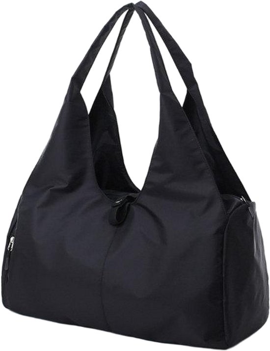 Sporttasche/reisetasche Für Damen，mit Schuhbeutel Und Nassbeutel，kompakt Und Wasserdicht，geeignet Für Sport，schwarz，48 X 25 X 21 Cm