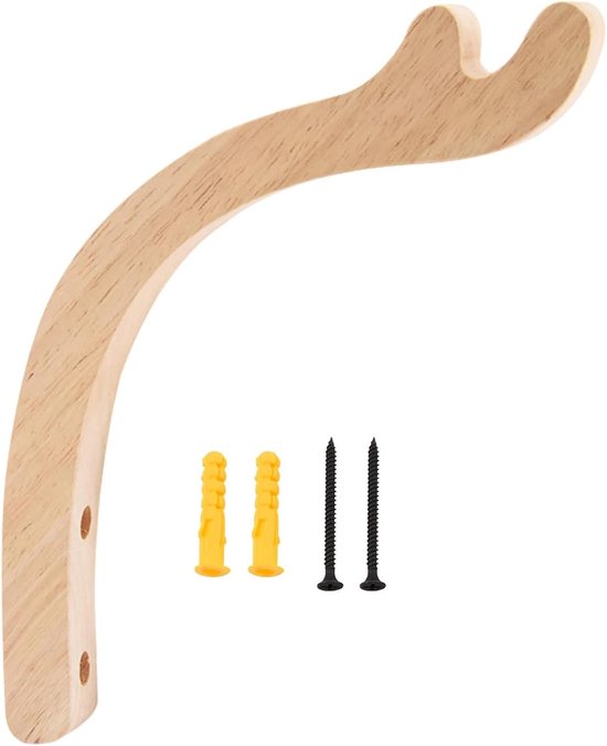 Pflanzenwandhaken，hängepflanzenhalterung，hölzerner Wand-sonnenfänger，multifunktionaler Hänge-topfhalter，18 X 20 Cm