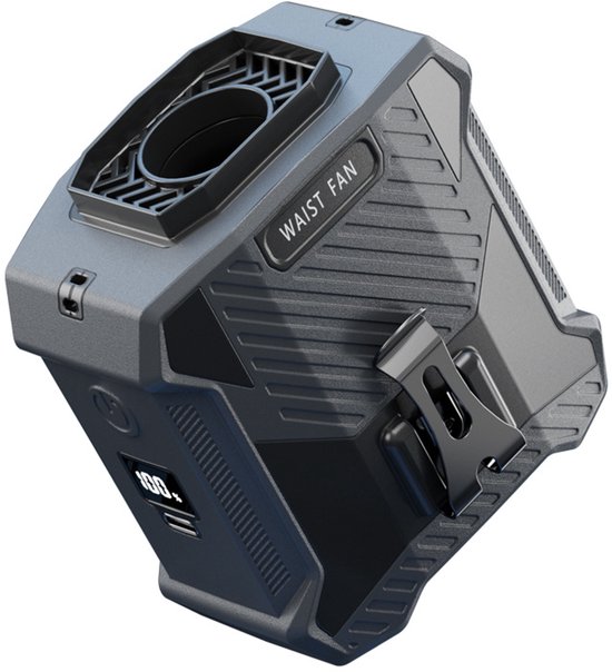 Hüftclip-ventilator, Wiederaufladbarer Usb-c-ventilator, Freihändige Windmaschine Für Arbeiter, Gartenpflege Und Outdoor-aktivitäten