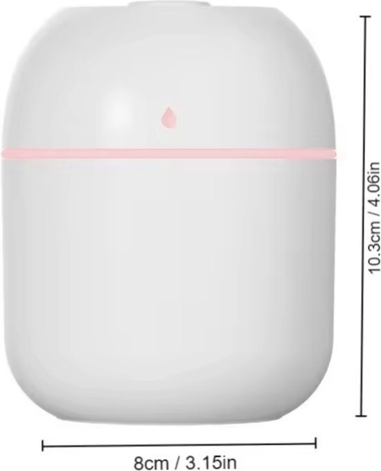 Aromadiffusor – Wassertropfen-luftbefeuchter – Raumluftbefeuchtung – 220 Ml – Stimmungslicht – Nachtlicht – Für Einen Erholsameren Schlaf – C1.4