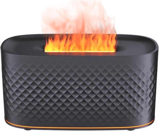 Flamm-öldiffusor，usb-ladefunktion，automatische Abschaltung，luftbefeuchter Mit Flammenmuster，2 Sprühmodi，duftrichtung Lagerfeuer