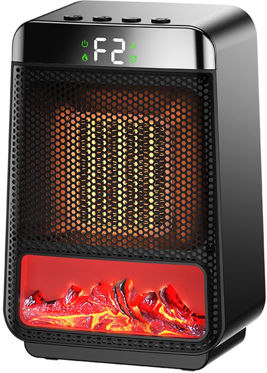 Tragbare Heizung Für Den Innenbereich，kleine Elektrische Flammenheizung Mit Thermostat