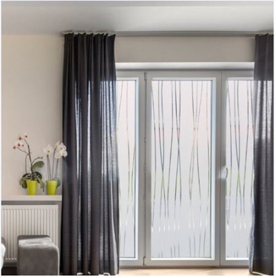 Stück，45 Cm X 2 M，weiß，klebstofffreie Klebefolie Für Fenster Und Badezimmer