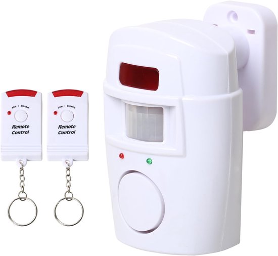 Kabellose Alarmanlage Mit Fernbedienung – 105 Db Laute Sirene, 105° Weitwinkel, 5–7 Meter Reichweite – Für Haus, Garage Und Garten