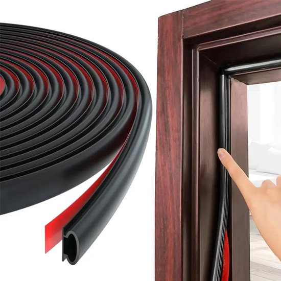 Sphproducts，türdichtungen Typ D，selbstklebend Und Wasserdicht，gummi Für Perfekte Abdichtung，6 Meter Länge，strapazierfähiges Material