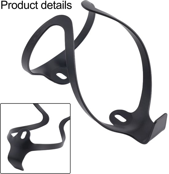 Fahrradflaschenhalter – Flaschenhalter Aus Aluminiumlegierung – Getränkehalter Für Outdoor-aktivitäten – Mattschwarz