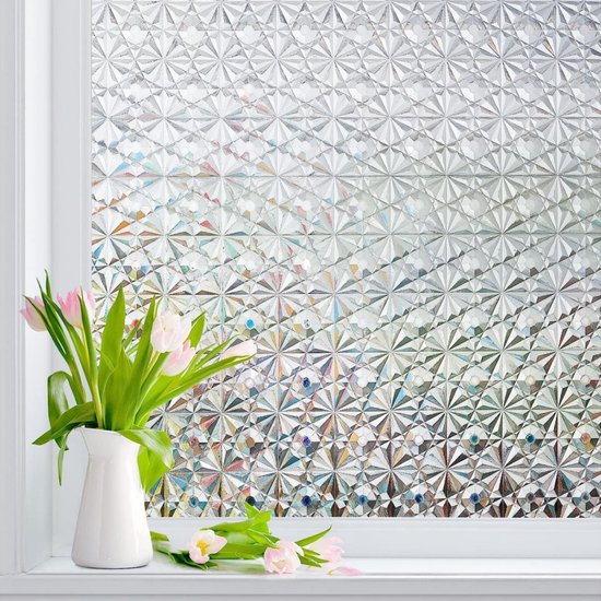 Zwei Sichtschutzfolien，verdunkelungsfolie，elektrostatische Fensterfolie，45 X 100 Cm，hervorragende Sichtschutzwirkung，matte Fensterfolie