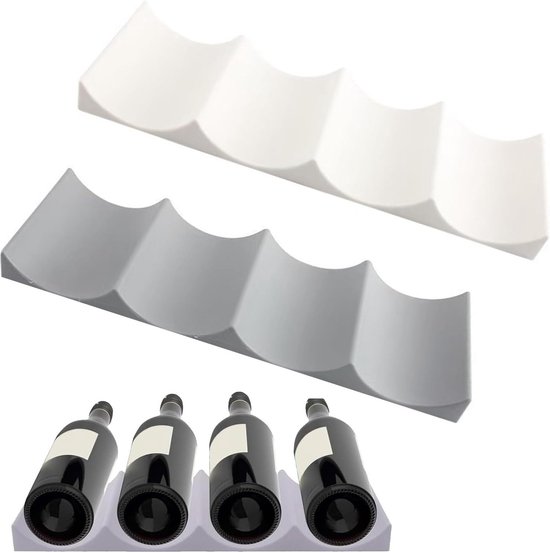 2er-set Silikon-flaschenhalter – Kühlschrank-organizer Für Tisch, Küche Und Bar – Ideal Zur Aufbewahrung Von Wein Und Anderen Getränken
