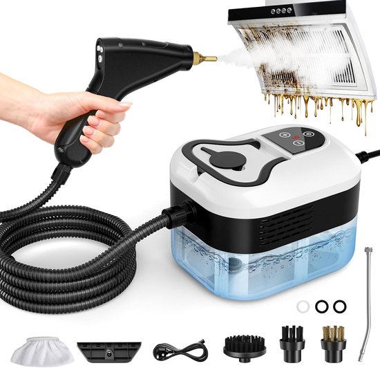 Dampfreiniger – Handdampfreiniger – 1500 W – 1,2-liter-tank – Für Küche, Bad, Böden, Möbel Und Auto