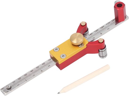 Zentrierer，200-mm-aluminium-randmarkierungslehre，höhenlehre Für Parallele Lineare Bogenzeichnungen，holzbearbeitungsstift Für Keramik
