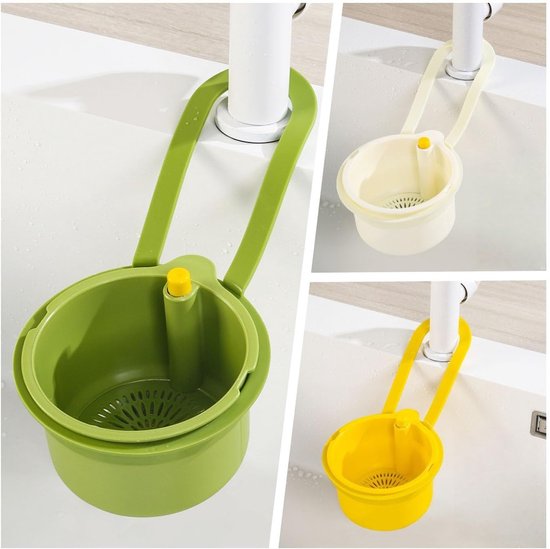 3-teiliges Spülbecken-sieb，mit Druckknopfverschluss，hängendes Abflusssieb，herausnehmbarer Abflusskorb，zum Waschen Und Organisieren In Der Küche