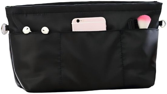 Handtaschen-organizer，größe 2xl，30,5 X 12 X 22 Cm，nylon-einkaufstaschen-organizer，einkaufstasche Mit Schlüsselring Und Reißverschluss