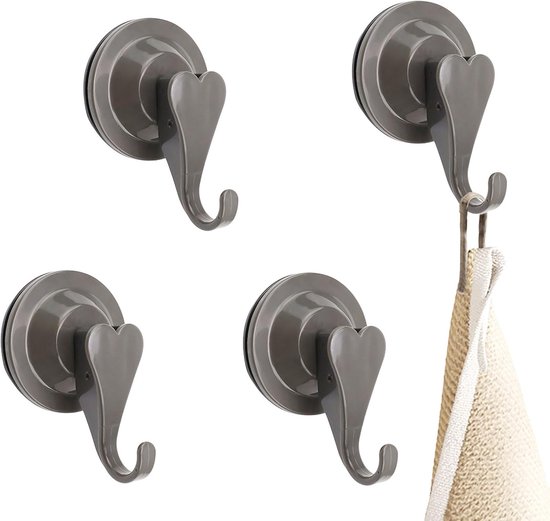 Starke Saugnapfhaken，4 Saugnapfhaken，haken Für Saugnäpfe，keine Schrauben Oder Klebstoff Erforderlich，maximale Tragkraft 15 Kg
