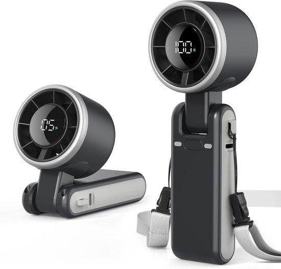 Handventilator，13350 U/min，sehr Starker Luftstrom，3600 Mah，tragbarer Mini-ventilator Mit 5 Geschwindigkeitsstufen，büro Und Outdoor-aktivitäten