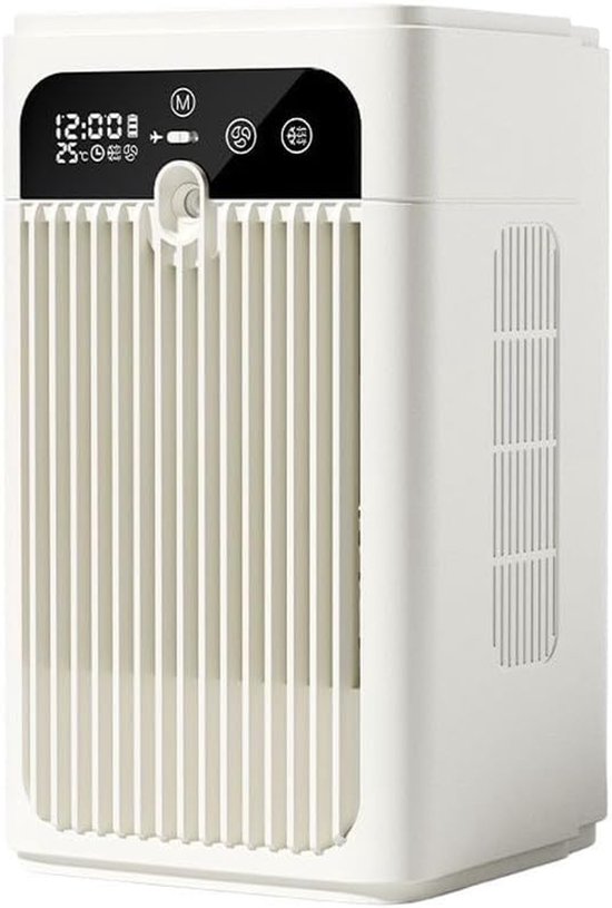 Tragbarer Luftkühler Extrem Leiser Tischventilator Mit Timer, 3000-mah-akku, Für Schlafzimmer, Büro Und Zuhause