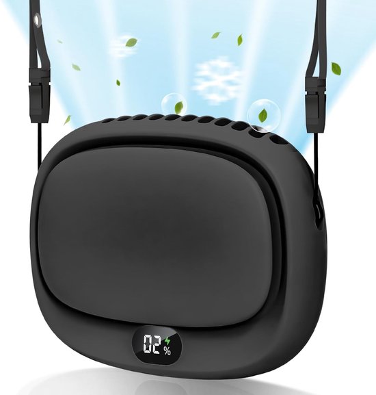 Tragbarer Nackenventilator，mini-handventilator，usb-aufladbarer Ventilator，5 Geschwindigkeitsstufen，ideal Für Zuhause Und Unterwegs