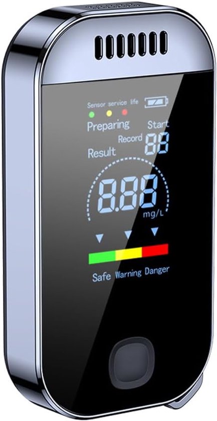 Reise-alkoholtester，kontaktloser Alkoholtester Mit Atemalkoholmessgerät Und Lcd-anzeige，wiederaufladbares Alkoholtester-set Für Den Heimgebrauch
