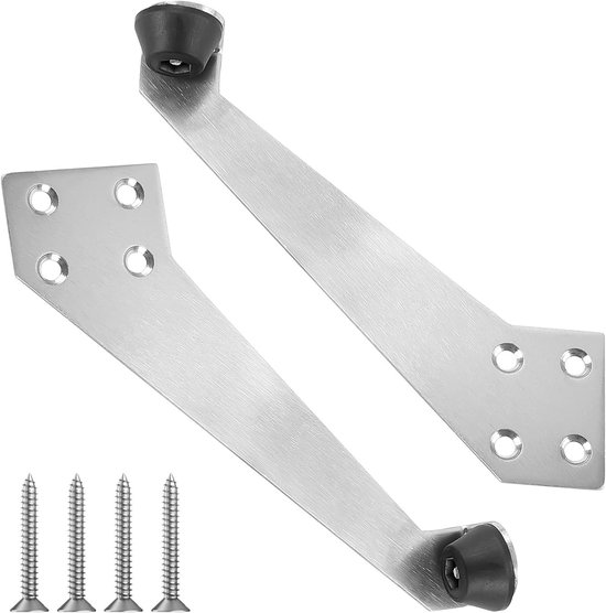 Türstopper Aus Edelstahl – 90-grad-winkel – Gummipuffer