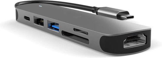 Usb-c-adapter-hub，6-in-1 Usb-c Auf Hdmi 4k，usb-a 3.0，usb-a 2.0 Und Sd/tf-kartenleser，usb-dockingstation