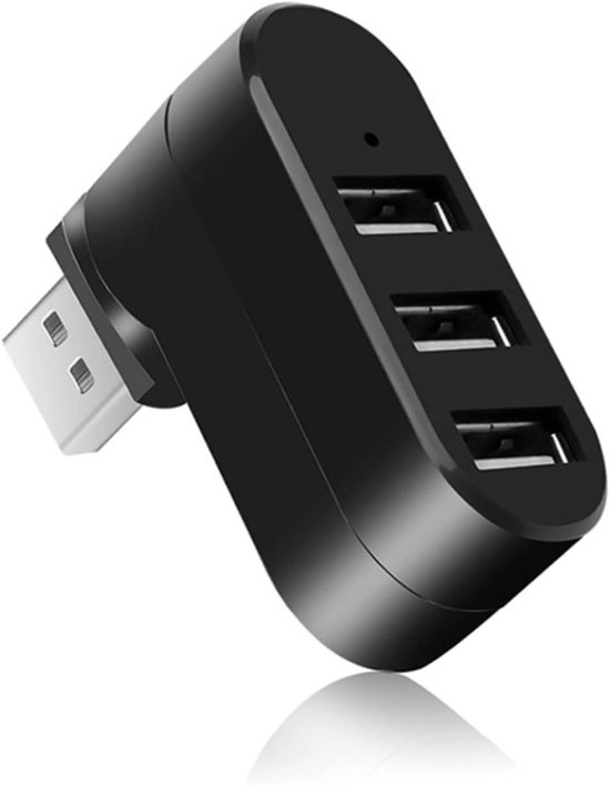 Usb-port-splitter – Erweiterungsdock Mit 3 Usb 2.0-ports – Um 180 Grad Drehbarer Usb-hub
