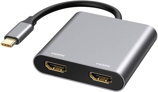 Usb-c-auf-dual-hdmi-adapter 4k @60hz，typ-c-hub Mit 2 Hdmi-dockingstationen