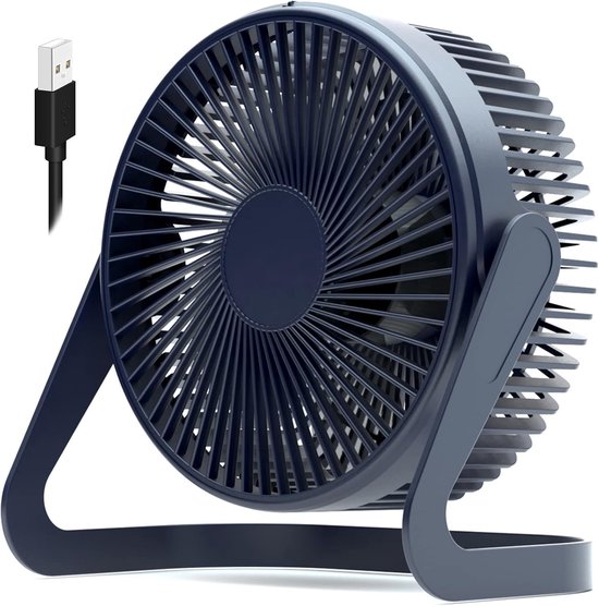 6-zoll-usb-tischventilator Mit 2 Geschwindigkeitsstufen，starkem Luftstrom Und Leisem Betrieb，360°-drehung，persönlicher Tischventilator Für