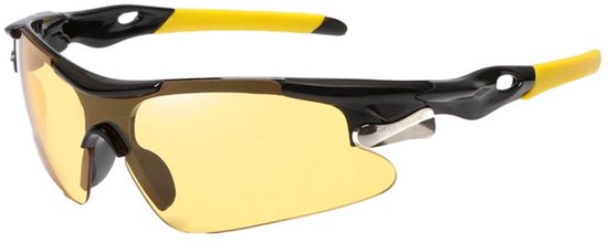Fahrradbrille, Polarisierte Gläser, Uv-schutz, Winddicht, Ultraleichte Outdoor-sportbrille – Gelb