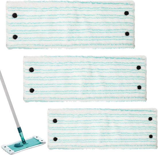 Set Mit 3 Ersatz-wischmoppbürsten，mikrofasertuch Passend Für Leifheit Clean Twist/combi M Micro Duo 42 X 15 Cm，geeignet Für Alle Bodenarten