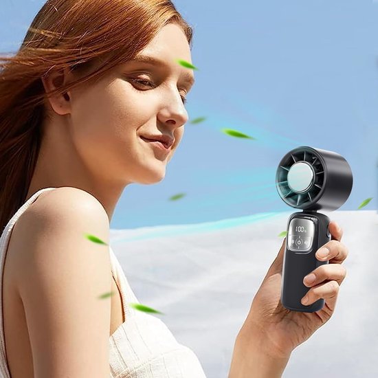 Tragbarer Ventilator Für Unterwegs Leiser, Faltbarer Kühler, Usb-wiederaufladbarer Handventilator Für Camping, Wandern, Angeln & Garten