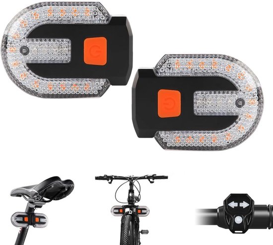 Kabelloses Fahrradrücklicht Mit Fernbedienung Und Usb-aufladbarem Sicherheitswarnsystem