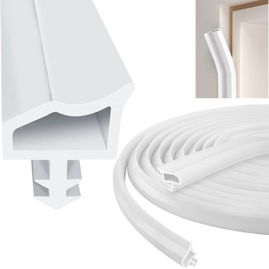 Dailygoods – Türdichtung 10 M – Türdichtung – Zugluftdichtung – Schalldämmung – Feuchtigkeitsschutz – Pvc-material