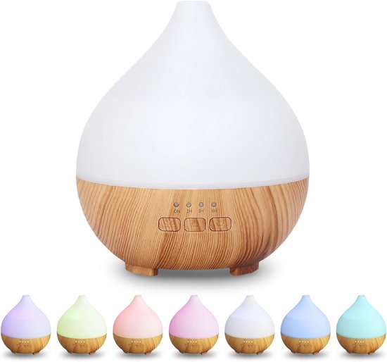 Aromadiffusor，100 Ml，ultraschall-luftbefeuchter，ätherischer Öldiffusor Mit 7-farbiger Led-beleuchtung Und Automatischer Abschaltfunktion
