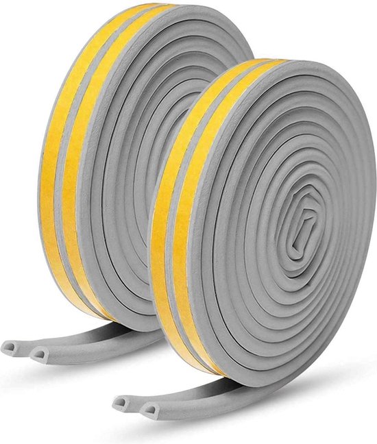 Dichtungsband 9 Mm Breit – Selbstklebende Türdichtung D-profil/b-profil – Gummidichtung Für Türen Und Fenster – Wind- Und Geräuschdämmung – 30 M