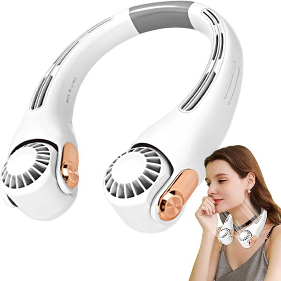 Tragbarer Nackenventilator，tragbarer Ventilator Mit 3 Geschwindigkeitsstufen，360°-luftstrom，3-stufigem Reiseventilator，usb-aufladbarer