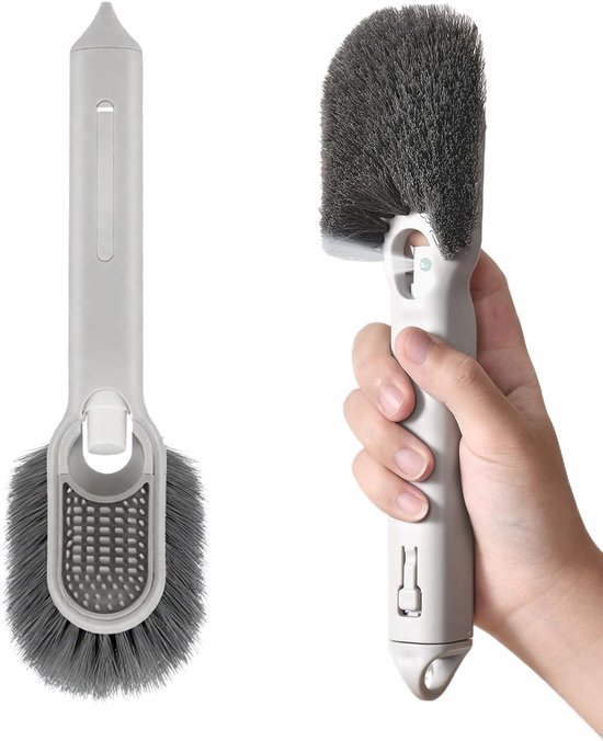 Spülbürste Mit Seifenspender – Küchenbürste – Schnelle Reinigung – Kräftige Borsten – 26 X 10 X 7 Cm – Mehrfarbig