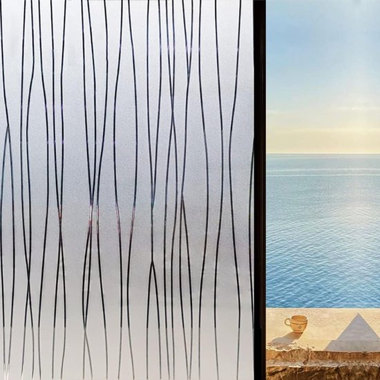 Fensterfolie，statisch Haftende Milchglasfolie，statisch Haftende Sichtschutzfolie，selbstklebende Fensterfolie，45 X 100 Cm