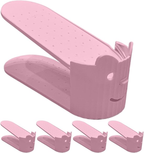 Schuhaufbewahrung，24,5 X 9,5 X 9 Cm，5 Verstellbare Schuhablagen，platzsparende Vertikale Aufbewahrung，rutschfeste Füße Für Flur
