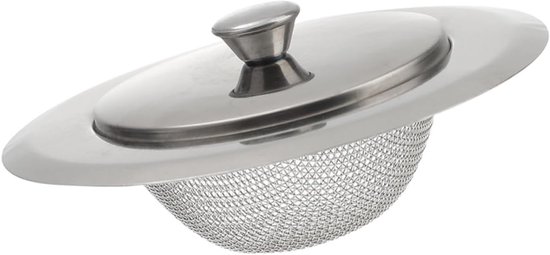 Spülbecken-abtropfsieb，wiederverwendbarer Küchenfilter，spülbecken-abflusssieb，herausnehmbares Sieb Für Spülbeckenabfluss，silberfarbener Edelstahl