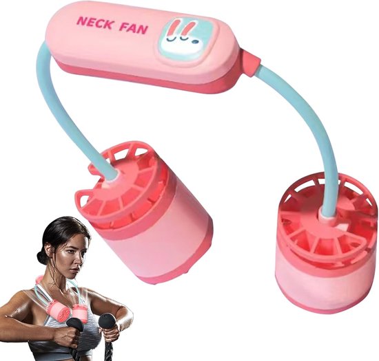Tragbarer Nackenventilator，persönlicher Wiederaufladbarer Usb-ventilator，klingenloser Ventilator Mit 3 Geschwindigkeitsstufen Für Reisen