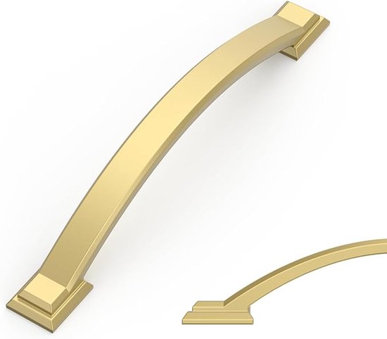 10 Stück Küchenmöbelgriffe Aus Gebürstetem Messing，128 Mm，schränke Und Schranktüren