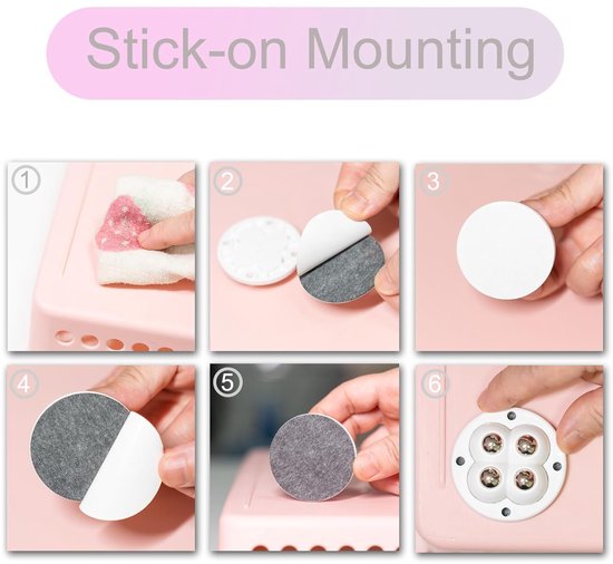 Möbelrollen，12 Stück，360° Drehbar，für Unter Möbel Und Aufbewahrungsboxen，4,7 Cm