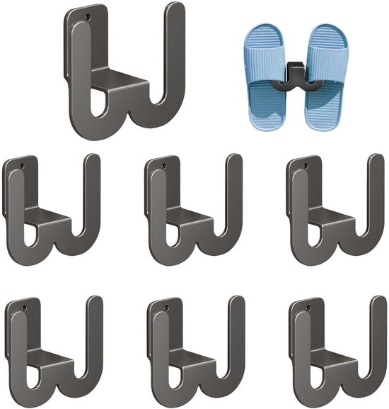 6-teiliges Wandschuhregal, Multifunktionaler Wandschuhhalter Für Türen, Schuhablage Für Hinter Der Tür, Badezimmer, Zum Aufhängen