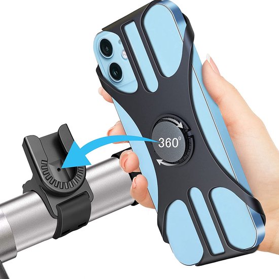 Fahrrad-handyhalterung – 360-grad-verstellbare Handyhalterung – Universelle, Abnehmbare Halterung Für Smartphones Von 40 Bis 70 Zoll