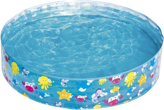 Planschbecken Mit Rutsche – Strandmotiv – Bestway Filln Fun Sparking Sea Kinderplanschbecken 122 X 25 Cm